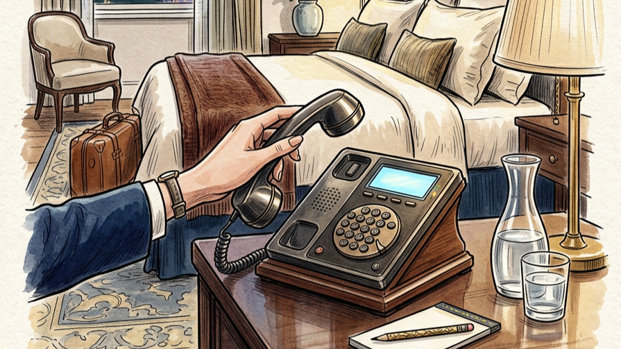 Has the hotel room phone really lost relevance?